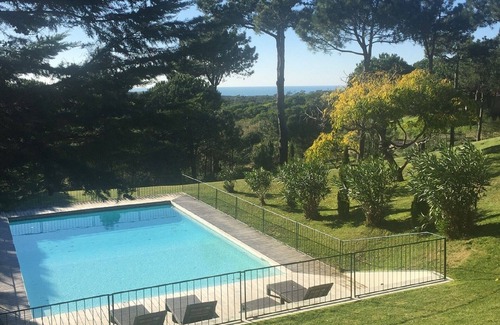 Almocageme Villa | Sintra villa for 12, heated pool, sea and mountain stunning view, 5m to beach