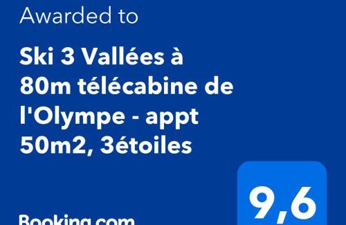 Brides-les-Bains Apartment | Ski 3 Vallées à 80m télécabine de l'Olympe - appt 50m2, 3étoiles