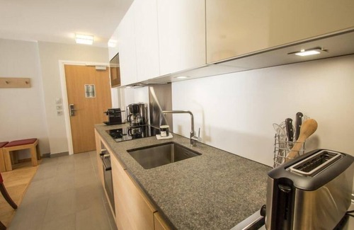 Arc-1800 Apartment | Ski-in/ski-out & foot of the slopes, 3rd floor, view ski slopes, fitness, swimming pool, sauna
