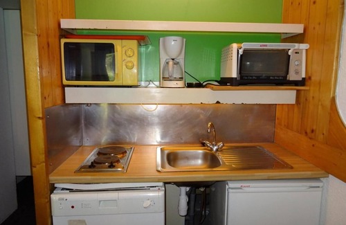 Arc-1800 Apartment | Ski-in/ski-out & foot of the slopes, 8th floor, view mountain, balcony, tv, 42m², Les Arcs