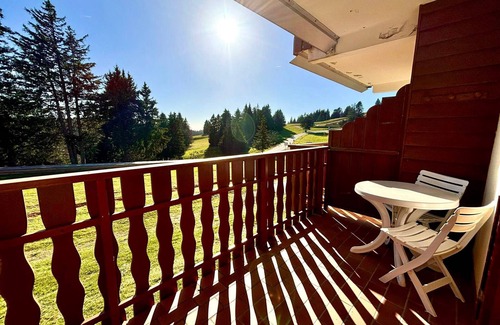 Montcel Apartment | Ski-in studio with balcony, pets allowed