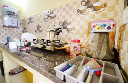 Begumpet Condo | SN302 - Complete 2BHK with Kitchen, AC, TV, Sofa