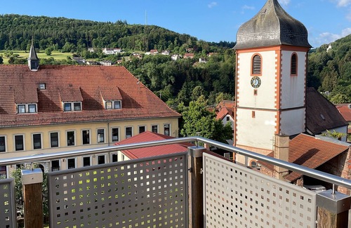 Mortelstein Apartment | Sonniges Apartment am Alten Binauer Schloss -malerischer Ausblick auf den Neckar