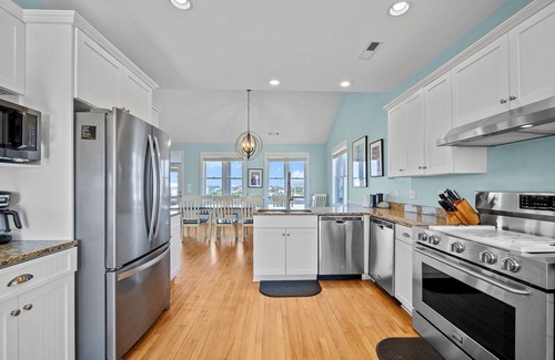 Emerald Isle House | Soul Shine - water views, heated pool, hot tub, pet friendly, elevator