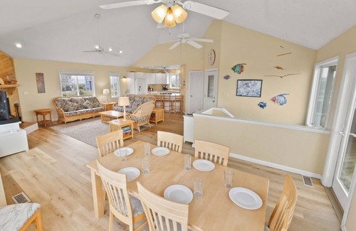 Frisco House | Soundfront DogFriendly w Hot Tub, EV Charger, Private Sound Access, Beach Nearby