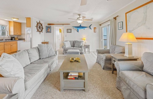 Brigands' Bay House | Soundfront Home in Frisco with Hot Tub, Private Dock and Windsurfing Access