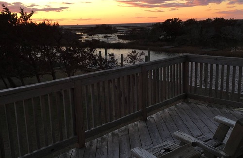Hatteras Cottage | Soundfront Property With Gorgeous Sunsets And Easy Access For Water Sports!