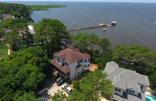 Corolla Light House | Soundfront, Sound views! Dogs Welcome, Private Pool! 520, Bay Spray