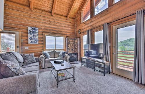 Eden House | Spacious Hilltop Cabin with Deck and Scenic Views!