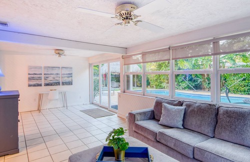 Lighthouse Point House | Spacious home near beach with pool, central AC & washer/dryer