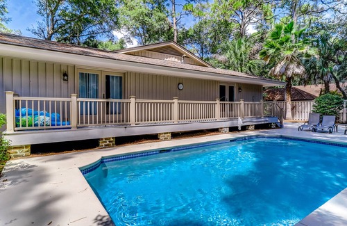 Heritage Woods House | Spacious home with private pool & central AC - walk to beach