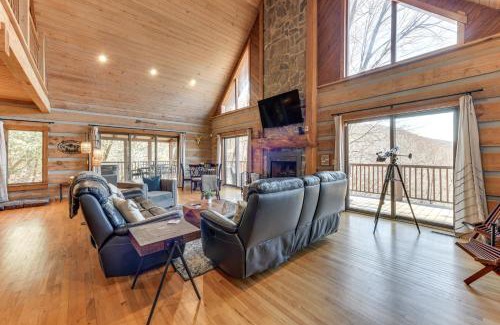 Maggie Valley House | Spacious Maggie Valley Cabin with Waterfall On-Site!