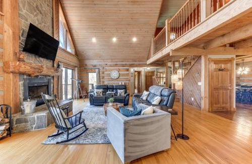 Maggie Valley House | Spacious Maggie Valley Cabin with Waterfall On-Site!