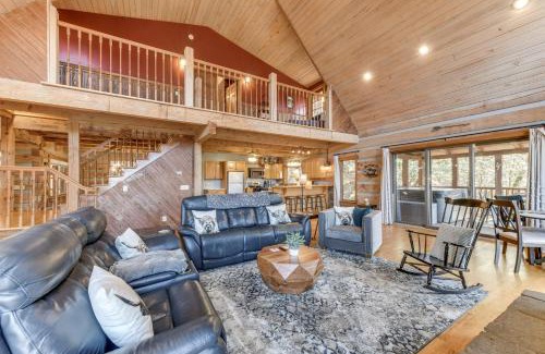 Maggie Valley House | Spacious Maggie Valley Cabin with Waterfall On-Site!