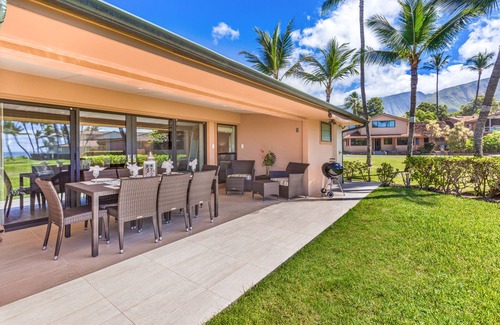 Historic Lahaina Front Street House | Spacious Newly Remodeled 4 Bdrm Oceanfront Unit in Premium Puamana Location