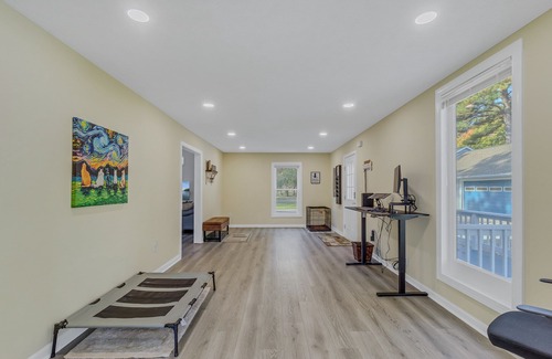Reedville House | Spacious waterfront family retreat. Dogs welcome!, 1-Level Home w/Rec Room and Fenced Yard
