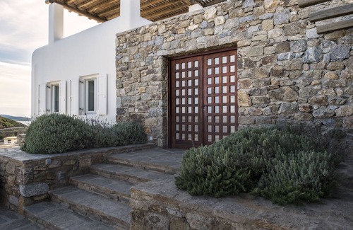 Ornos Villa | Spectacular Seaside Villa, St. John beach, Private Pool, Sunset View Over Delos