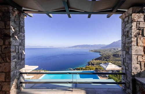 Kitries Villa | Splendid Messinia Resort Villa | Private Pool Mansion Sea View | Private Pool &.