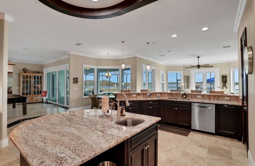 Edgewater House | Sprawling intercoastal home with boat lifts, pool and hot tub