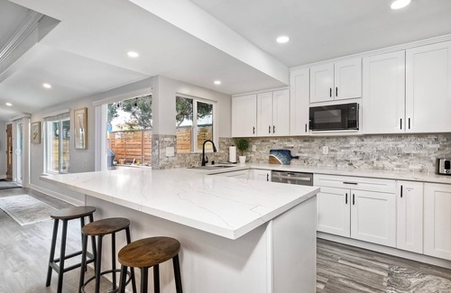 Carlsbad Village Condo | Steps to Beach! 2BR Dog-Friendly Home w/Fire Pit, BBQ & Gated Entry