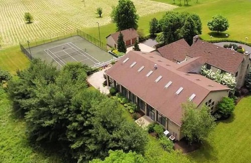 Canfield House | Stien Oasis: Heated Indoor Pool Oasis With Theater, Bar&Tennis Court.