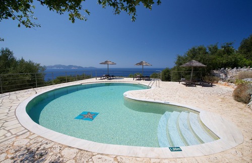 Fiskardo Cottage | Stone Cottages, Levanda sea view-shared pool