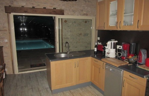 Saint-Antonin Noble Val House | Stone house with private indoor heated swimming pool, sauna, air conditioning