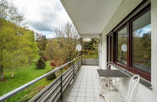 Bad Herrenalb Apartment | Studio 'Am Gaisbach' with Balcony and Wi-Fi