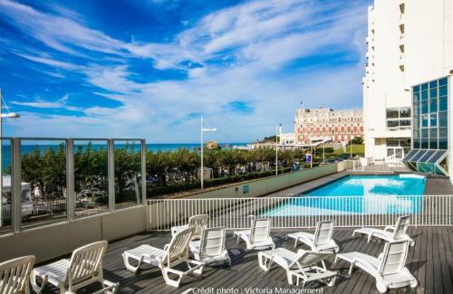 Biarritz Apartment | Studio AppartHôtel OCEAN 7, Plage, Piscine, Terrasse