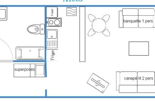 Notre-Dame-de-Bellecombe Apartment | Studio Classé 1* avec Piscine et Tennis Privatifs, au Pied des Pistes - 3 Pers. - FR-1-595-18