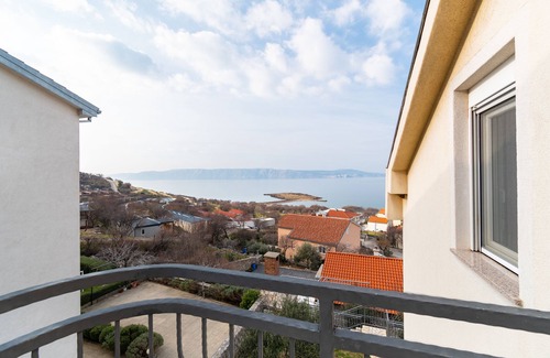 Klenovica Apartment | Studio flat with balcony and sea view Klenovica, Novi Vinodolski (AS-20556-a)
