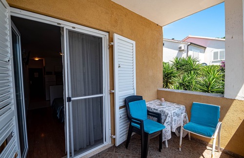 Pasadur Apartment | Studio flat with terrace and sea view Pasadur, Lastovo (AS-8392-b)