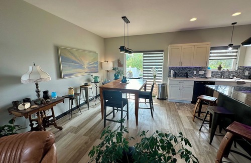 Sioux Falls House | Studio Loft Style Home in Sioux Falls w/Master Suite on main, Hot tub, & Sauna