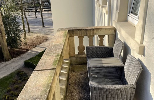 Bad Rothenfelde Apartment | Studio with balcony and view of the salt works
