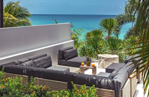 Fryes Beach Apartment | Stunning 4-Bedroom Villa with Gym and Caribbean Sea Views