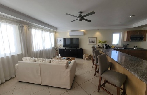 Hastings Villa | Stunning Beachfront 2-bedroom Condo with AC in Barbados
