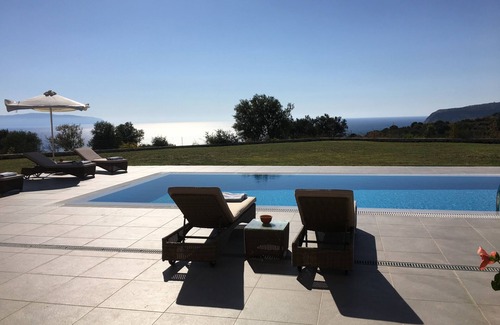 Skala Villa | Stunning, Luxury Villa with Panoramic Views of the Ionian Sea & Mountains