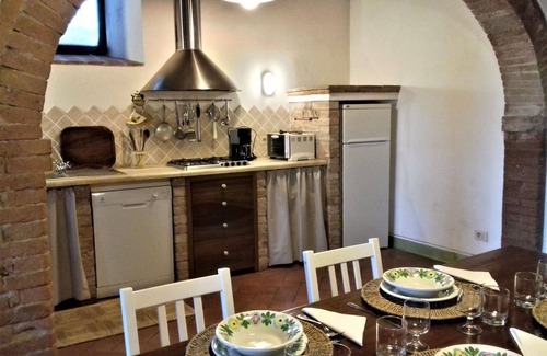 San Giovanni d'Asso House | Stunning private villa with A/C, WIFI, private pool, TV, patio, panoramic view, close to Montalcino