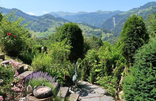 Luzein House | Stunning private villa for 6 guests with WIFI, TV, patio and panoramic view