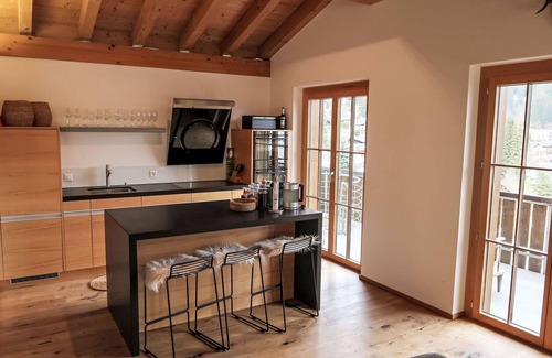 Laax House | Stunning private villa for 8 guests with WIFI, TV, patio and panoramic view