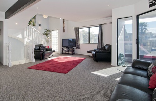 Omanu House | Stunning, Stylish, Beachfront, 3 Level Home, with gorgeous views