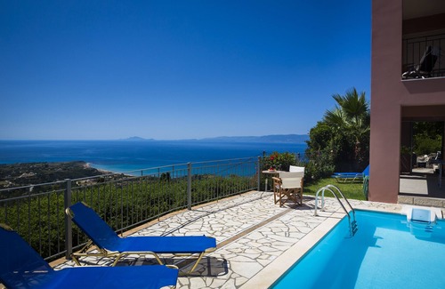 Eleios-Pronnoi Villa | Stunning villa with breathtaking sea views,private pool,pool table,table tennis