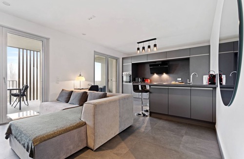 Gasperich Apartment | Stylish 1BR Apt w Balc Cloche dOr