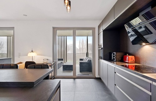 Gasperich Apartment | Stylish 1BR Apt w Balc Cloche dOr