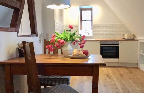 Oldenswort Apartment | Stylish under thatch with park-like garden on the island Eiderstedt/Oldenswort