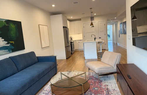 Hoboken Apartment | Sunny 2BR Loft Work, Relax, Minutes to NYC