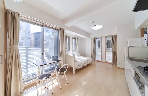 Nishi Apartment | Sunny 3 - guest American - style Osaka apt.Private bath, kitchen. Unit 202.