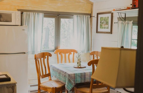 Seeley Lake Cabin | Sunset Cabin at Tamaracks Resort, a lakefront cabin with it's own beach access.