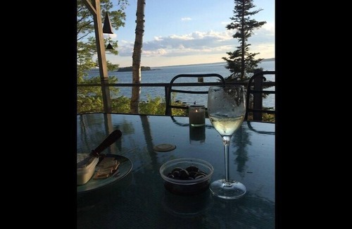 Surry Cottage | Sunset Cottage - 30 feet above the ocean
