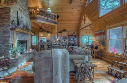 Morganton Cabin | Sunshine Mountain- Screened Deck | Great Outdoor Amenities | Master on Main
